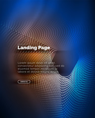 Neon glowing background for landing page