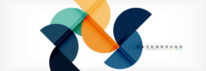 Semi circle abstract background, modern geometric pattern design. Business or technology presentation design template, brochure or flyer pattern, or geometric web banner