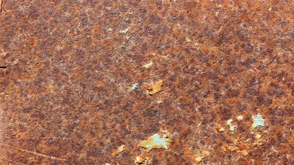 stark gerostete stahl platte