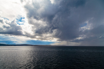 Obraz premium Storm in the sea of Split
