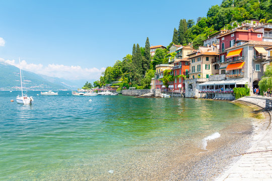 view on Varenna town on Lake Como, Italy