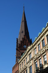 Fototapeta na wymiar Sankt Petri-Kirche, Malmö