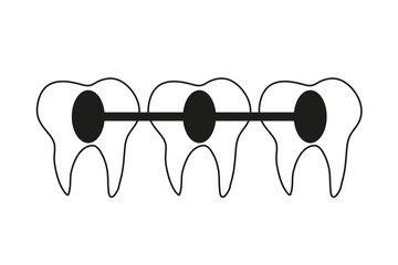 Ortodoncia y dentista de los dientes.