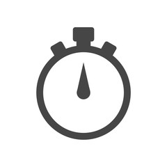 Stopwatch flat vector icon, simple vector logo