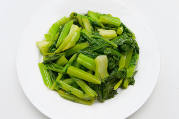 Stir-fried chinese spinach