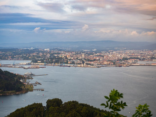 Fototapeta premium Ferrol from Bailadora lookout