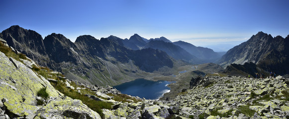 Panorama na Koprowy Wierch widok na Rysy i Hińczową Dolinę © Ola i Eryk