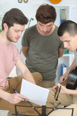 friend writing music