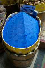 A Bucket of Indigo Pigment