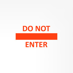 Vector prohibiting road signs on white background isolated