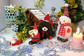 クリスマスイブ　クリスマスイベント　サンタクロース　クリスマスキャンドル　クリスマス風景