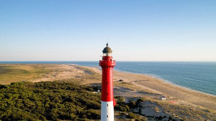 Photographie aérienne du phare de La Coubre à La Tremblade, Charente Maritime © altitudedrone