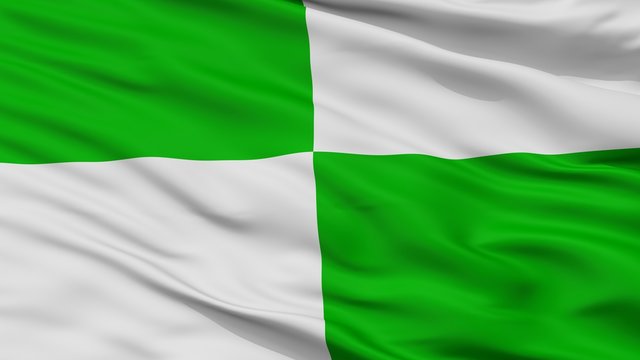 Ocana City Flag, Country Colombia, Closeup View