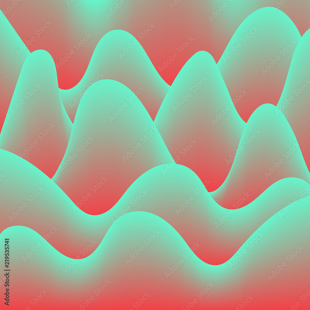 Poster abstract background waves gradient hallucination, vector background advertising, abstract colored wa