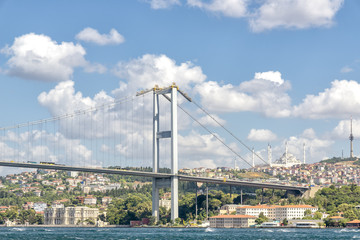 Bosphorus Bridge (15th July Martyrs' Bridge), Istanbul, Turkey