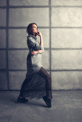 Autumn fashion woman portrait