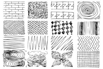sketchy various style of pattern or motif for your element design