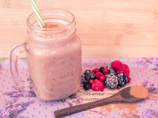 Batido frutos rojos 6