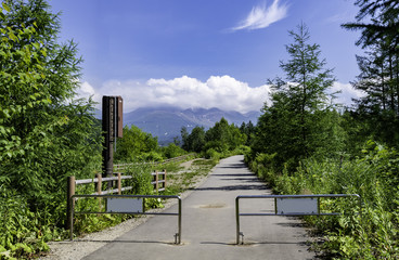 Entrance Fence in front of small road
