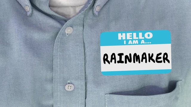 Rainmaker Top Sales Seller Performer Name Tag 3d Animation