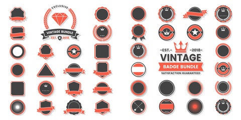 Vintage Retro Vector Logo for banner - obrazy, fototapety, plakaty