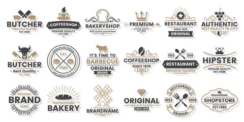 Vintage Retro Vector Logo for banner