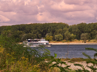 Fototapeta premium Blick von Bonn auf Schwarzrheindorf