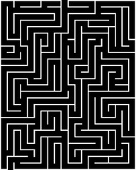 Rectangle maze isolated on white background