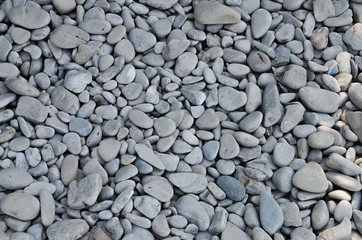 Steinbauten am Strand