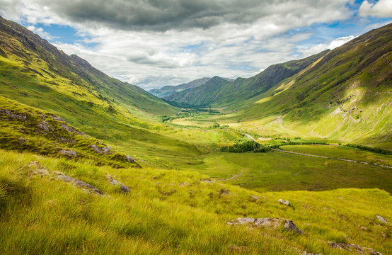 Nature Highlands Authentic Landscape Kyle Glenshiel Hiking Trails Scotland