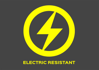 electric resistant icon vector