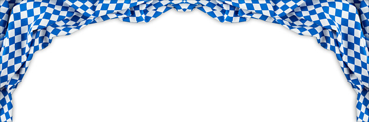 bavaria flag oktoberfest empty isolated wide panorama banner background with copy space bavarian...