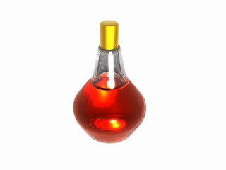 Flasche mit Essig und Öl