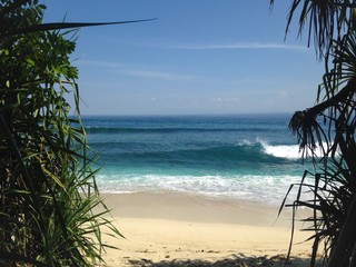 beach, sea, sand, sky,summer, blue, tropical, lembongan, bali