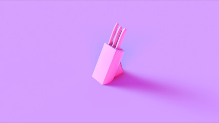 Pink Knife Blocking