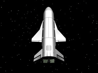 Space Shuttle im Weltraum