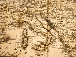 古地図　イタリア