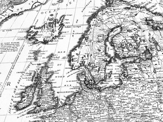 古地図　北ヨーロッパ
