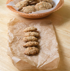 Homemade oatmeal cookies