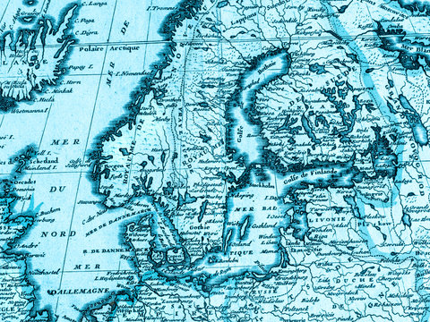 古地図　北ヨーロッパ