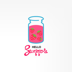 Refreshing drink. Soft drink icon