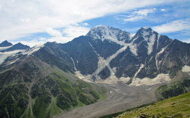 Caucasus mountains summertime. North Caucasus landscape