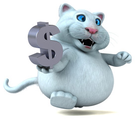 Fun cat - 3D Illustration