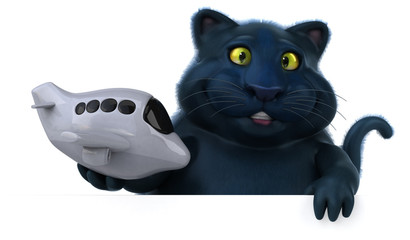 Fun cat - 3D Illustration