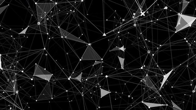 Nodal signs.Abstract digital data nodes and connection paths within any type of network or system of networks. Animation for visuals, vj, light presentations or as motion background. Seamless Loop. 4k