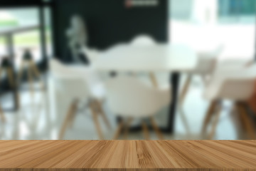 chair & table in meeting room. office working space. blur background