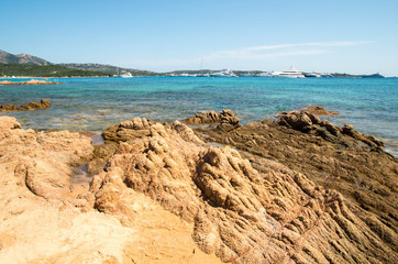 Plage de Liscia Ruja en Sardaigne
