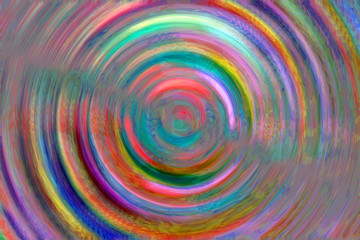 Multicolored spiral circles for the background