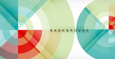 Vector circle abstract background