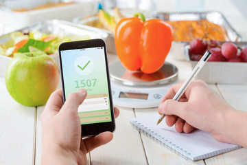 Apple and calorie counter app
